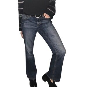 Tommy Hilfiger Hope Boot Classic Blue Women Jeans Sz 6 Casual Retro Streetwear